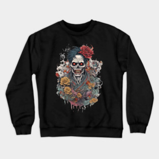 Skull Japanese Tattoo Crewneck Sweatshirt
