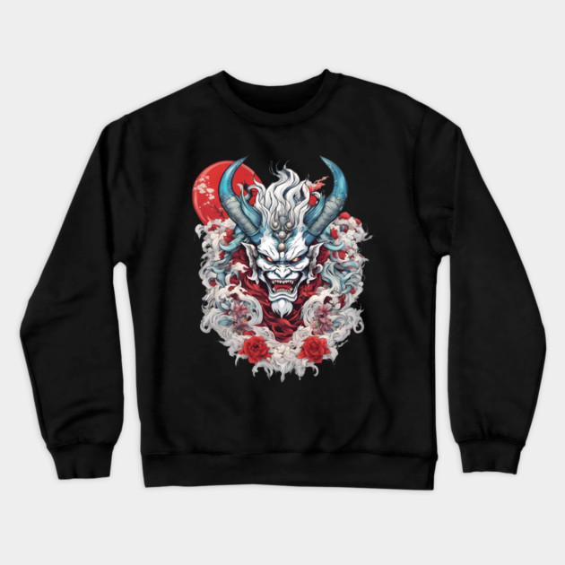 Anime Demon Crewneck Sweatshirt by animegirlnft