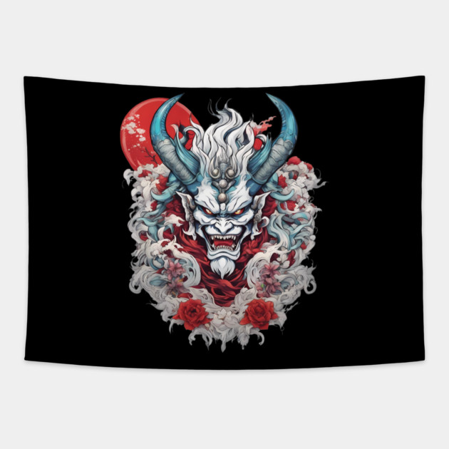 Anime Demon Tapestry by animegirlnft
