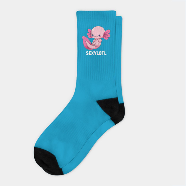 Sexy Axolotl: Sexylotl Socks by GoshWow®