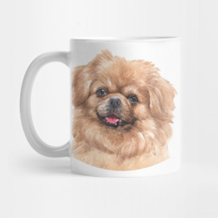Tibetan Spaniel Watercolor Art Mug