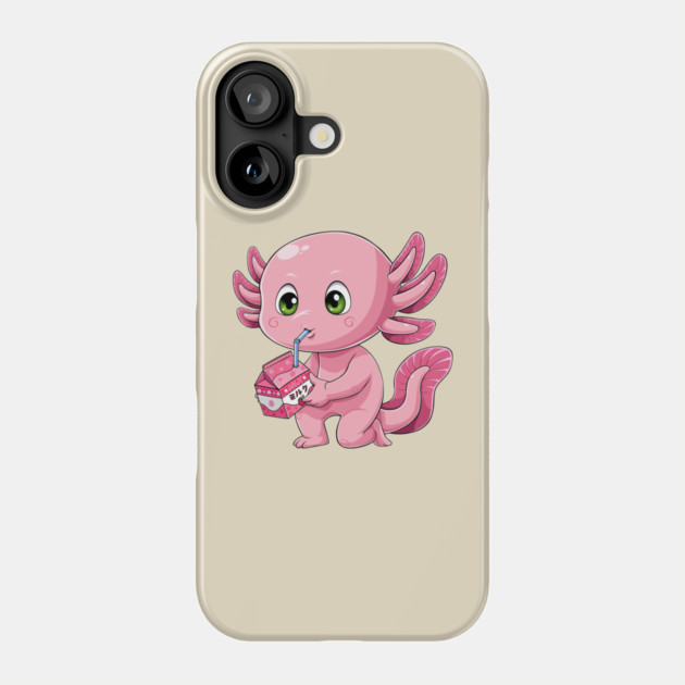 Strawberry Axolotl Phone Case by GoshWow®