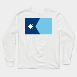 New Minnesota Flag Horizontal Long Sleeve T-Shirt