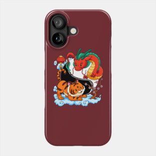 Yin Yang Tiger and Dragon: Year of the Dragon Phone Case
