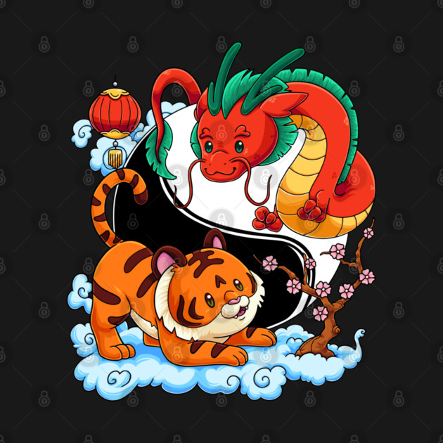 Yin Yang Tiger and Dragon: Year of the Dragon by GoshWow®