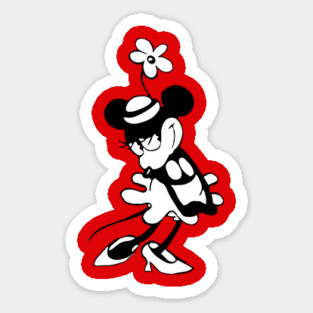 Steamboat Willie. Valentine Couple - 2 Sticker