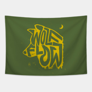 Wolf Flow Tapestry