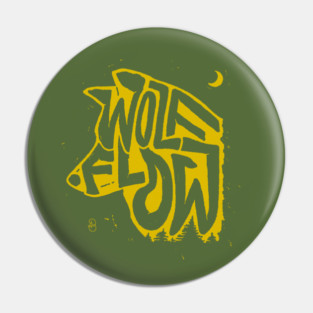 Wolf Flow Pin