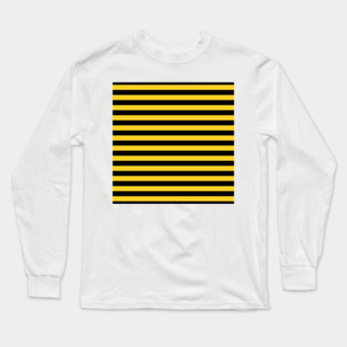 Yellow and Black Honey Bee Stripes Long Sleeve T-Shirt