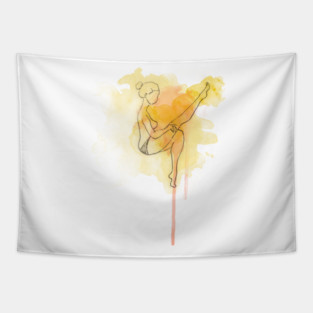 Girl wearing stocking Tapestry