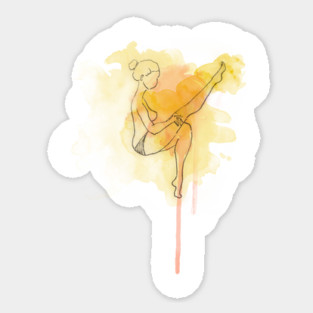 Girl wearing stocking Sticker