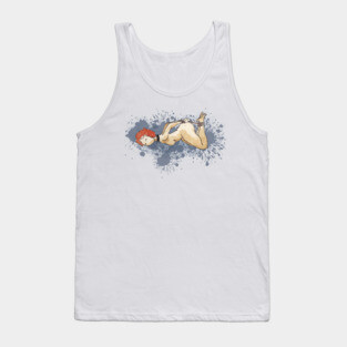 Bondaged readhead girl Tank Top