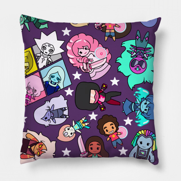 CRYSTAL GEMS Pillow by wss3
