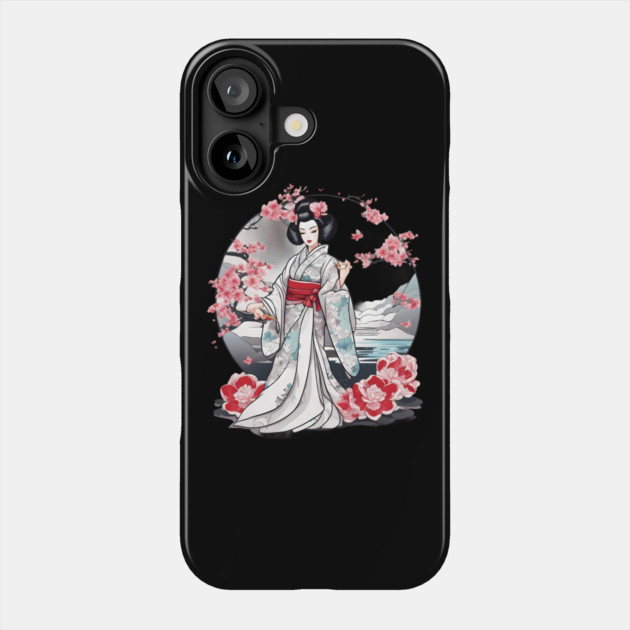 Geisha Tattoo Phone Case by animegirlnft