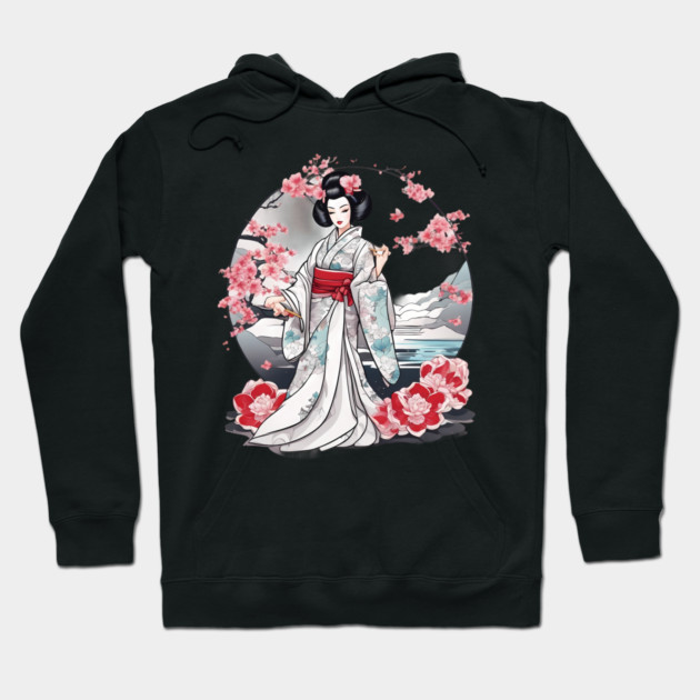 Geisha Tattoo Hoodie by animegirlnft