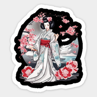 Geisha Tattoo Sticker