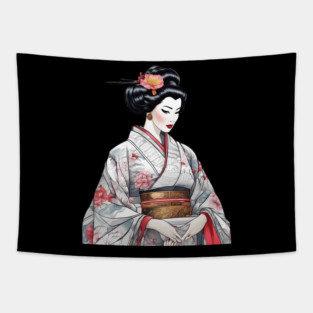 Japanese Geisha Tapestry