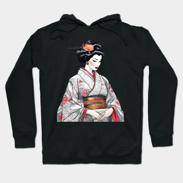 Japanese Geisha Hoodie by animegirlnft