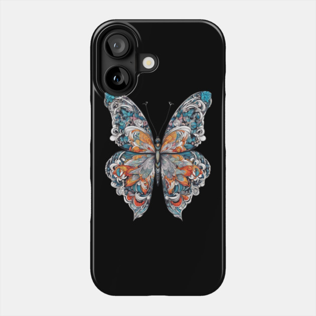 Butterfly Drawing Phone Case by animegirlnft