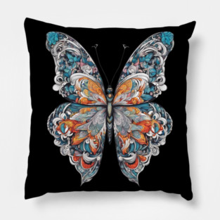 Butterfly Drawing Pillow