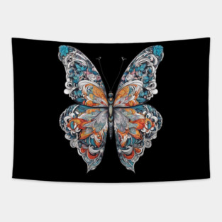 Butterfly Drawing Tapestry