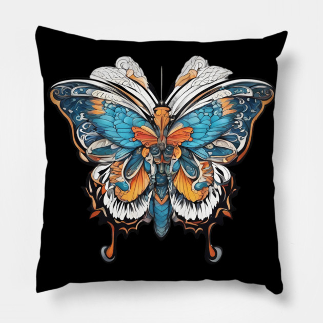 Butterfly Tattoo Pillow by animegirlnft