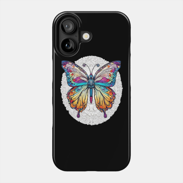 Colorful Butterfly Phone Case by animegirlnft
