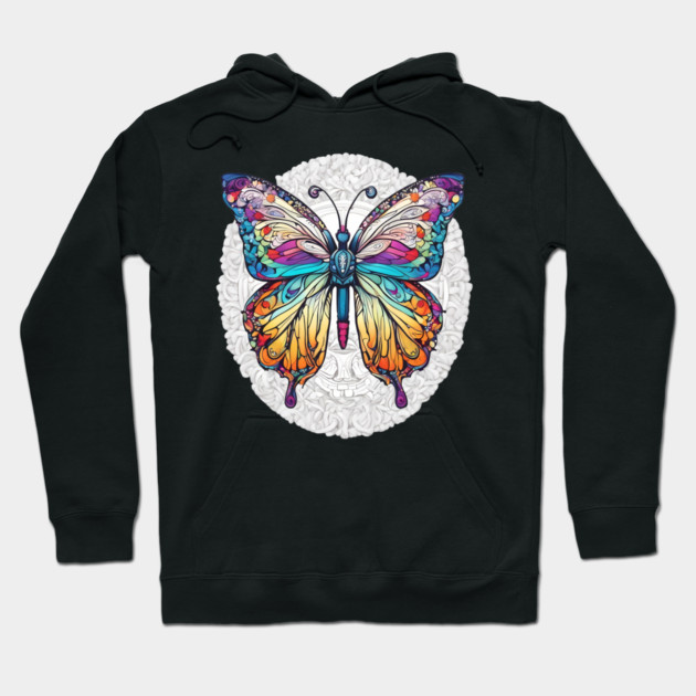 Colorful Butterfly Hoodie by animegirlnft