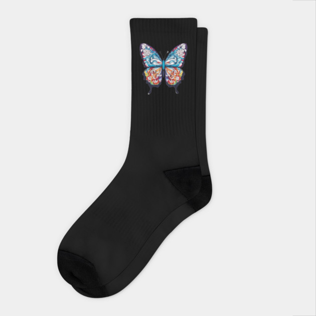 Butterfly Beauty Socks by animegirlnft