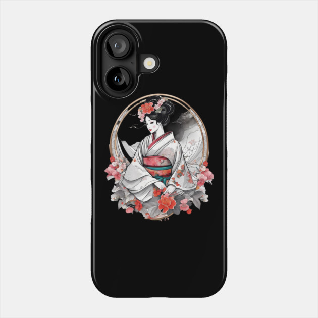 Geisha Girl Phone Case by animegirlnft