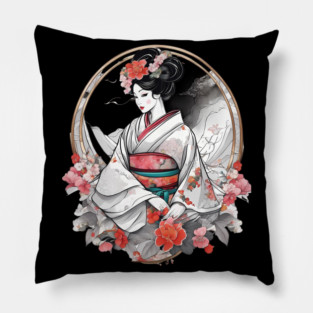 Geisha Girl Pillow