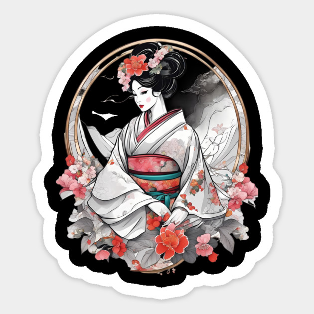 Geisha Girl Sticker by animegirlnft