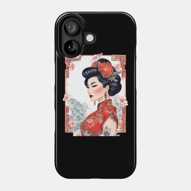 Traditional Chinese Lady Phone Case by animegirlnft