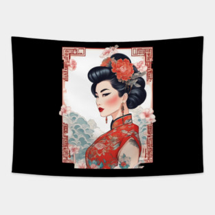 Traditional Chinese Lady Tapestry