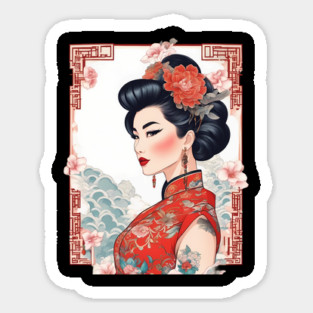 Traditional Chinese Lady Magnet