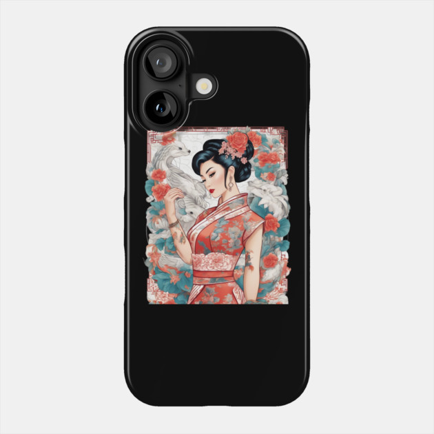 China Doll Phone Case by animegirlnft