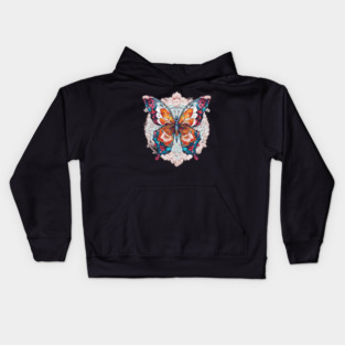 Butterfly Mandala Kids Hoodie