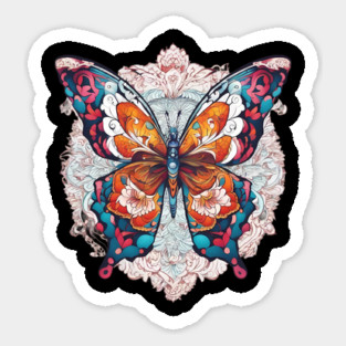 Butterfly Mandala Sticker