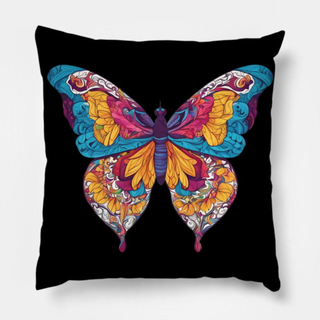 Monarch Butterfly Pillow by animegirlnft