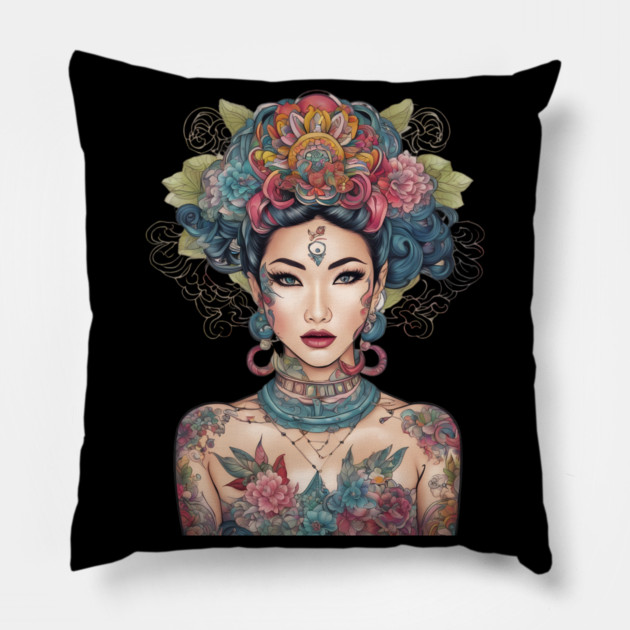 Shanghai Girl Pillow by animegirlnft
