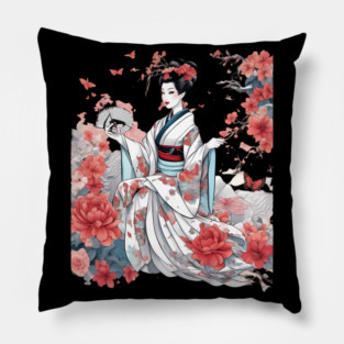 Japanese Maiko Pillow