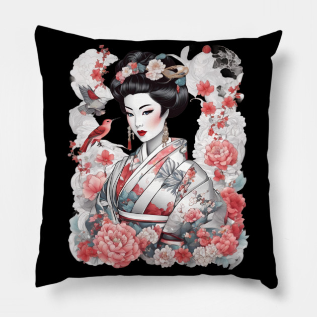 Japanese Geiko Pillow by animegirlnft