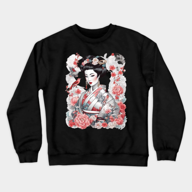 Japanese Geiko Crewneck Sweatshirt by animegirlnft
