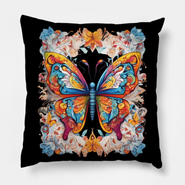 Swallowtail Butterfly Pillow by animegirlnft
