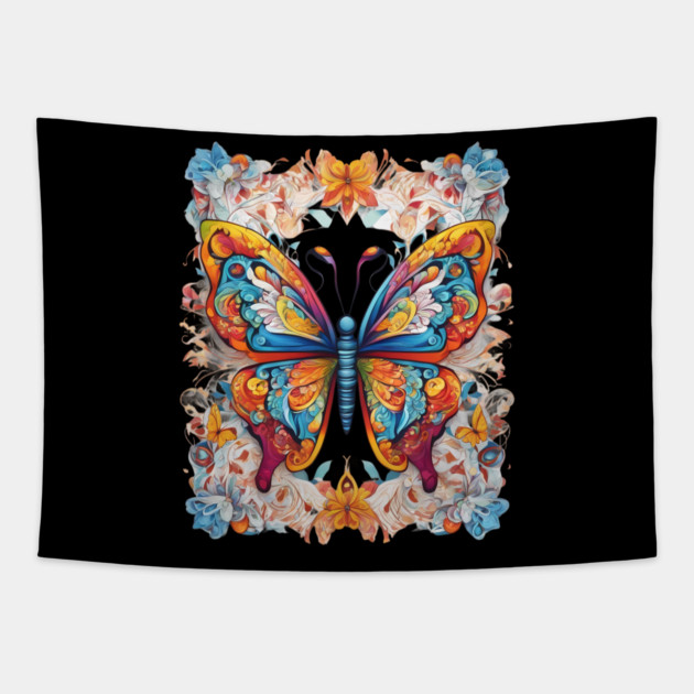 Swallowtail Butterfly Tapestry by animegirlnft