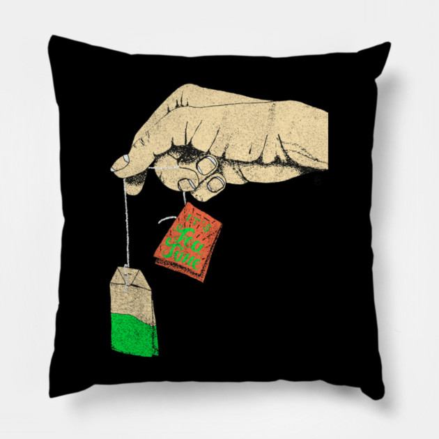 It's Tea Time Pillow by Dina Design