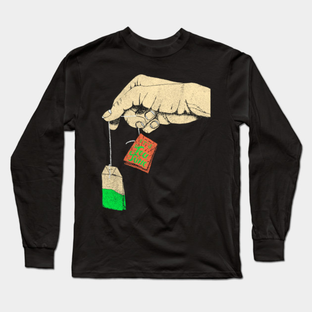 It's Tea Time Long Sleeve T-Shirt by Dina Design