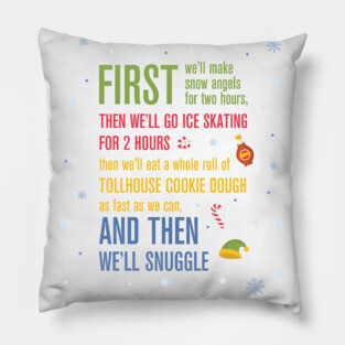 Elf Christmas Holiday Pillow