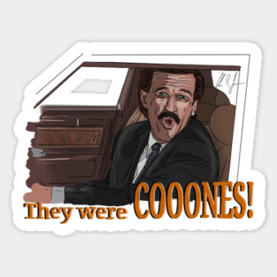 Wedding Singer: They were CONES! Sticker