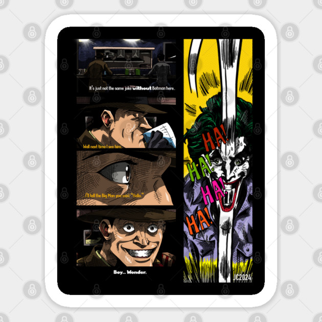 Death In The Family "Chance Encounter" illustration (digital) Sticker by StagArtStudios